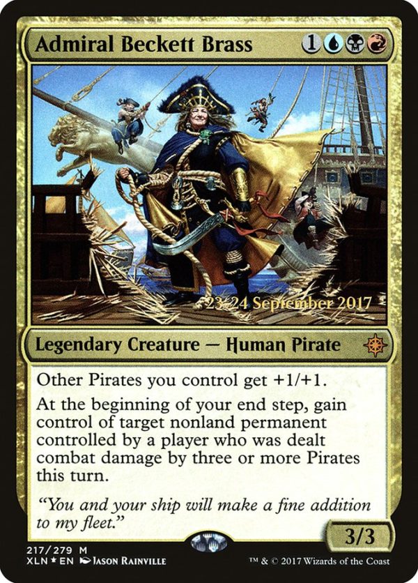 Admiral Beckett Brass [Ixalan Prerelease Promos] Hot on Sale