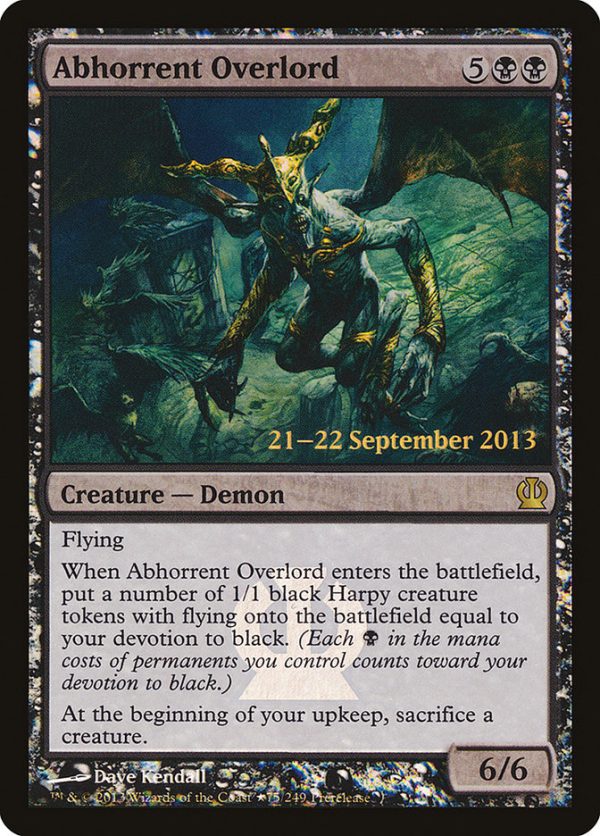 Abhorrent Overlord [Theros Prerelease Promos] Fashion