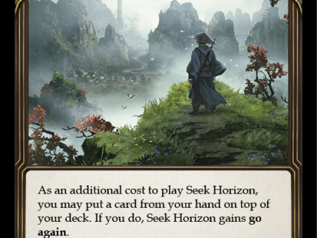 Seek Horizon (Blue) [MON253-RF] 1st Edition Rainbow Foil Fashion